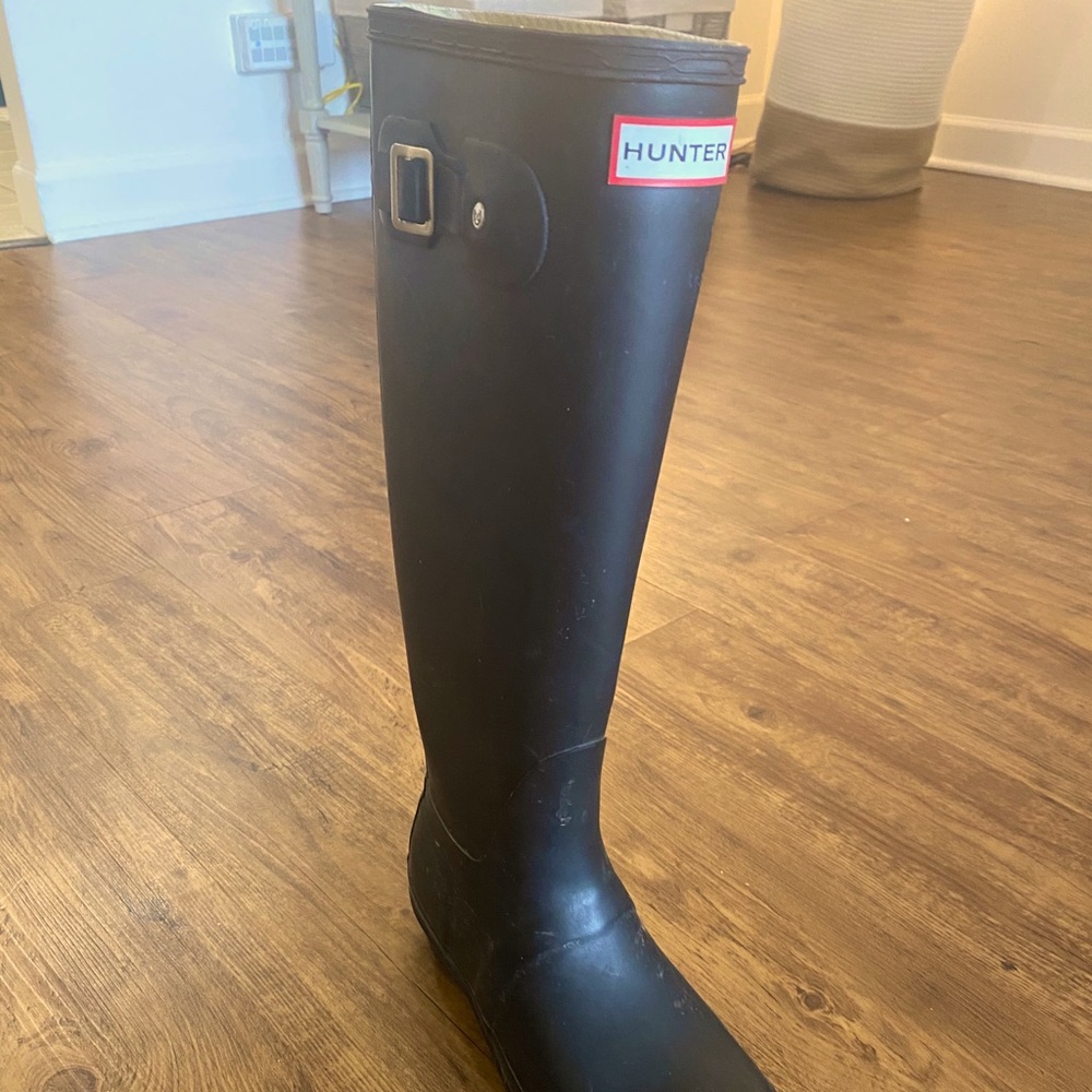 Slightly worn Hunter Boots
